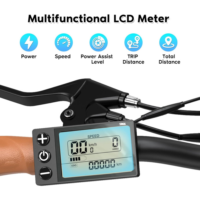 Дюймовий електричний велосипед, 7-швидкісний жіночий велосипед, міський електровелосипед, РК-дисплей, з передньою вилковою підвіскою, міський електровелосипед для чоловіків та жінок, спеціальна версія (білий колір), 28-