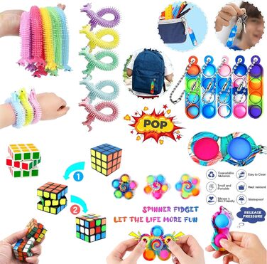 Антистресові іграшки, пальчикові іграшки для зняття тривоги, іграшки для зняття стресу для дітей та дорослих, набір антистресових