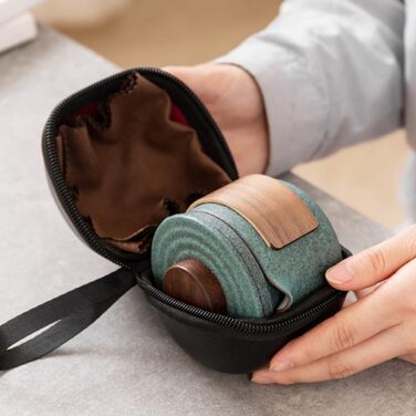 Порцеляновий китайський чайний набір для подорожей чайник та дві чашки, ідеальний для бізнес-поїздок та пікніків