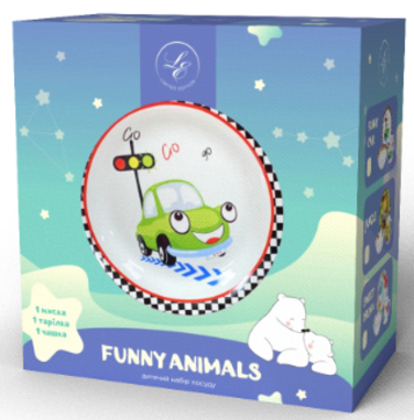 Дитячий набір LIMITED EDITION FUNNY CAR, 3 предмета (6307114)