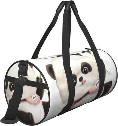 Дорожня сумка-циліндр з милим панда-малюнком, спортивна сумка для чоловіків та жінок, сумка для подорожей, спортивна сумка