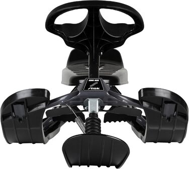 Санки STIGA Snowracer King Size GT двомісні, чорно-сірі