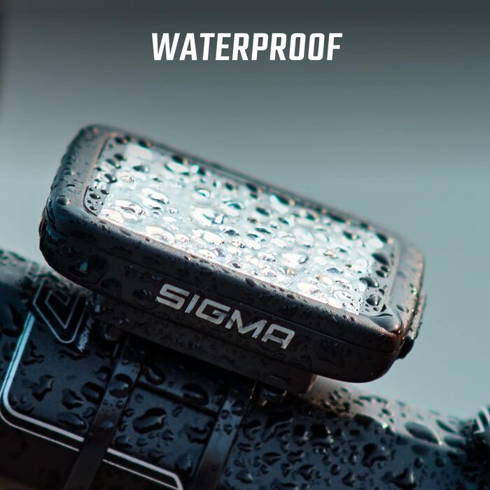 Велокомп'ютер SIGMA BC 8.0 WL, 1.9 дюйма, Водонепроникний, Пластик/ATS, Чорний