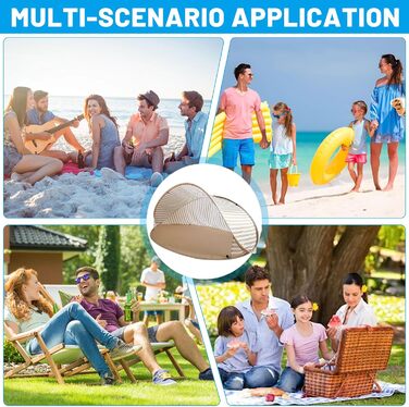 Розкладний пляжний намет, портативний великий пляжний намет, автоматичний пляжний намет, захист від ультрафіолету 50, сонцезахисний намет, вітрозахисний, невеликий розмір у пакувальному спорядженні