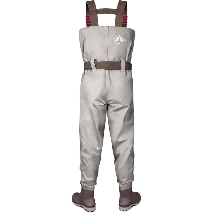 Водонепроникні вейдерси Night Cat для жінок та чоловіків, дихаючі вейдерси з чобітьми, 46W, сірі