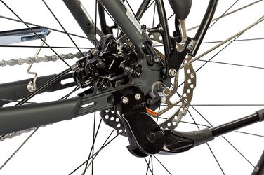 Чоловічий міський велосипед Airtracks 28 дюймів XXL, посилений, до 150 кг, міський велосипед CI.2880, втулка Shimano Nexus з 7 швидкостями та динамо - матово-чорний - розміри рами 56 см та 60 см - модельний рік 2026, 60 см (підходить для велосипедистів зр