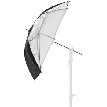 Від Manfrotto Dual Duty Umbrella 72 см, чорний/білий/сріблястий 72 см Чорний / Сріблястий / Білий