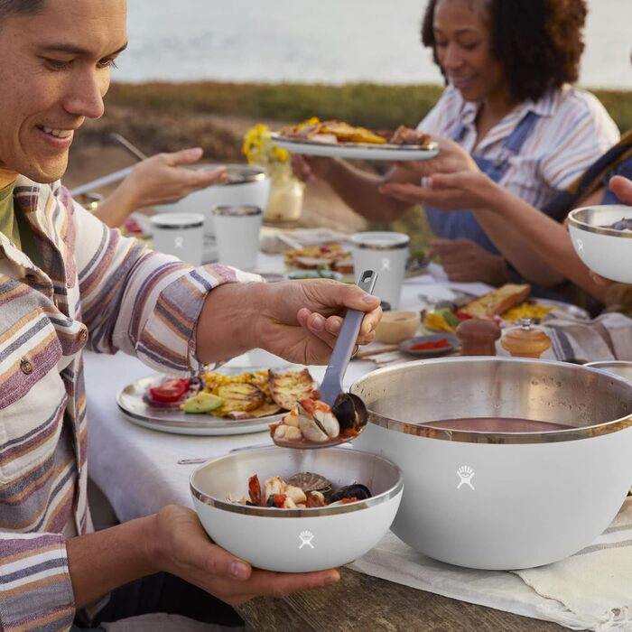 Ізольована миска для сервірування на відкритому повітрі Hydro Flask - Контейнер для їжі з нержавіючої сталі з кришкою - Camping Kitchen Essentials 3 Qt Surf Blue Surf 3 Qt 3 Qt