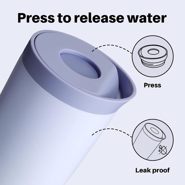 Термогорнятко BOTTLE BOTLE 350 мл для кави або чаю, герметичне та з кришкою Easy Quick-Press, утеплене горнятко Travel Mug Classic