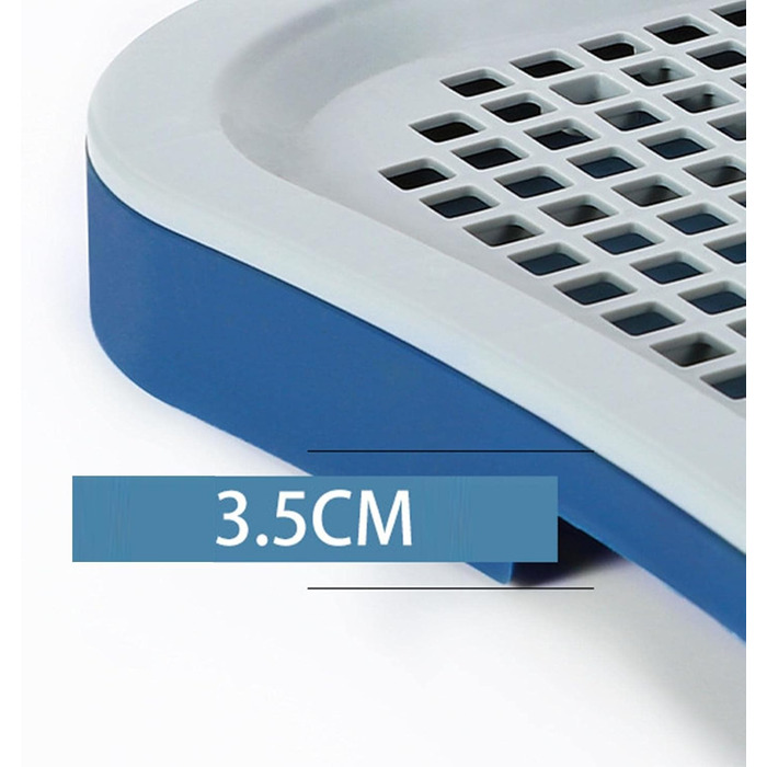 Туалет для цуценят, сітчастий туалет та килимок для дресирування зі стійками для собак-псів, виготовлені з міцного поліпропілену для дресирування, чорного кольору