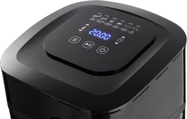 Розумна фритюрниця з Wi-Fi об'ємом наповнення 5,5 літрів Розумна фритюрниця з автоматичним налаштуванням температури та часу Можливе керування через додаток Фритюрниця без олії (1800 Вт)