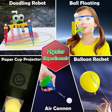 Набори для експериментів для дітей хлопчиків та дівчаток, Набір для наукових експериментів, іграшка для хлопчиків, подарунки, Набір для хімії, дитяча лабораторія, 150
