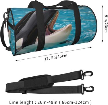 Дорожня сумка-мішок Бегемот у басейні, спортивна сумка для чоловіків та жінок