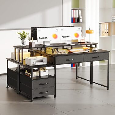 Письмовий стіл MUTUN з 4 шухлядами та тримачем для навушників