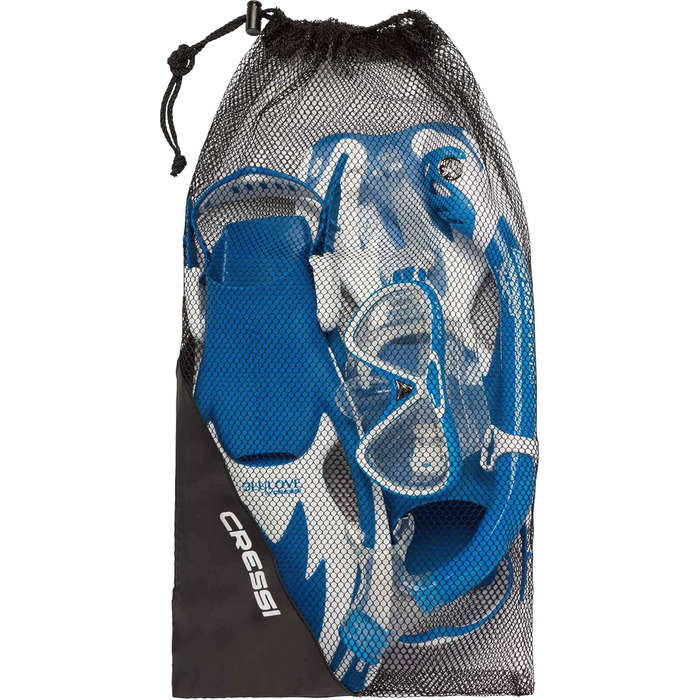 Ласти для снорклінгу для дітей або дитячий комплект для снорклінгу - Унісекс комплект для снорклінгу L/X (34/38) Синій/Білий