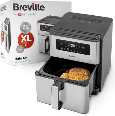 Аерофритюрниця Breville Halo Flexi, 9 л (компактний дизайн) 9 л (компактний дизайн)