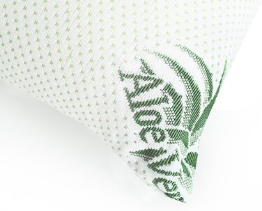 Ергономічна подушка Mister Sandman з піни з ефектом пам&39яті 40x80 см, віскозна подушка, ідеально підходить для сну на животі, спині та боці, подушка для підтримки шиї з чохлом з алое вера, 40 x 80 см