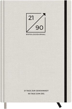 Досягайте цілей за 90 днів за допомогою Щоденника успіху як календаря Ваш щоденний коучинг ведення щоденника для більшої ясності мотивації А5 І Льон, 21/90 SUCCESS JOURNAL -