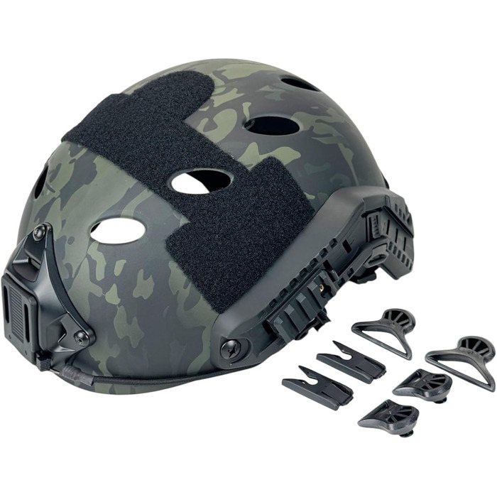 Тактичний страйкбольний шолом, регульований, швидкорозгортаючий, кріплення PJ NVG для тактичного страйкболу, пейнтболу MCBK XL