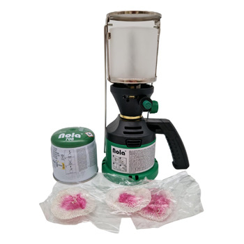 Газова лампа Nola з газовим балончиком 190 г та 3 чохлами - Газовий картриджний ліхтар для кемпінгу, газовий балончик з бутаном, газовий ліхтар для вулиці, газовий ліхтар для кемпінгу, паливний ліхтар, арт. 930