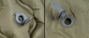 Надувний килимок для сну Fox Outdoor з підголівником, оливковий