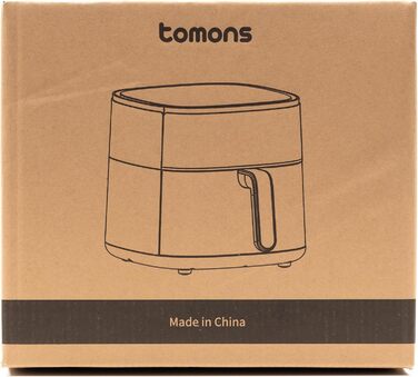 Аерофритюрниця Tomons 6 л, фритюрниця Фритюрниця з гарячим повітрям Фритюрниця з оглядовим вікном Цифровий світлодіодний сенсорний екран, програми 8 в 1 фритюрниця, регульований контроль температури