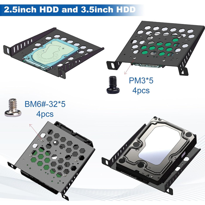 Міні-серверна шафа GeeekPi DeskPi RackMate TT для міні-ПК, мережевих серверів, аудіо- та відеопристроїв, сріблястого кольору