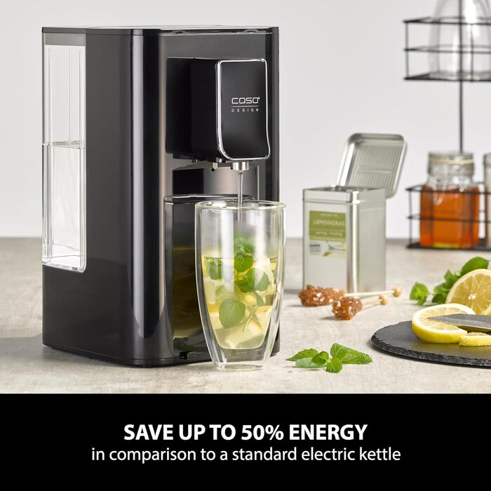 Турбо диспенсер для гарячої води, для приготування чаю, розчинної кави, дитячого харчування, резервуар для води ємністю 2,9 л, 7 регульованих рівнів температури від 40-100 C з кроком 10 C, 550 -