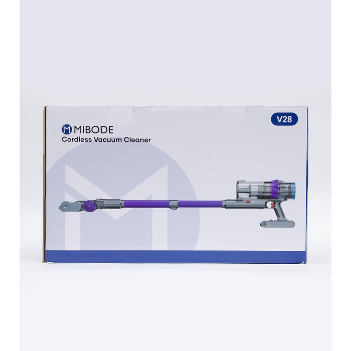 Акумуляторний пилосос MIBODE 45000Pa, акумуляторний пилосос потужністю 550 Вт з інтелектуальним дисплеєм, до 60 хвилин роботи, пил