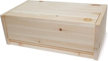 ПРИРОДНЕ життя Хлібник / хлібниця зі швейцарської кам'яної сосни, виготовлений зі 100 деревини швейцарської кам'яної сосни, включа