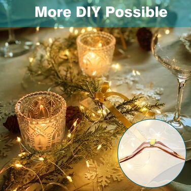 Акумуляторна батарея Kolpop 2 шт. и гірлянд, 12M 120 LED 8 режимів, провід з пультом дистанційного керування та таймером, водонепр