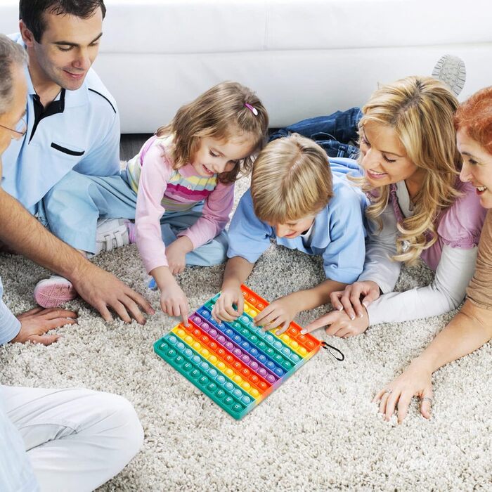 Розвиваючі іграшки для дітей Enlightenment Digital, 2 in 1 MEINRAUM Poppit XXL Fidget It Toys 100 Numbers Push Bubble Pop Toy Stre