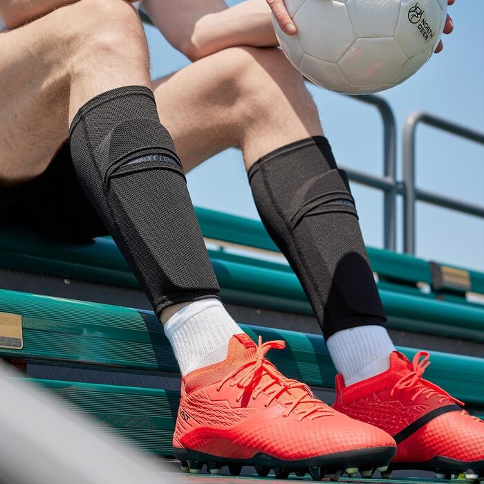 Тримачі для щитків Northdeer для дітей та чоловіків з оптимізованою вставною кишенею - футбольні рукави та шкарпетки для щитків XL (180-200 см)