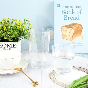 Набір склянок для води TIE-DailyNec 8 PCS, різнокольорові пластикові склянки для пиття 470 мл та 310 мл, небиткі склянки для пиття