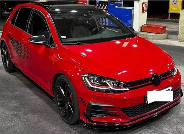 Заднє антикрило для VW For Golf 7.5 Для GTI R For Line 2017-2020 Передній бампер Аеро Kit Canard Wings Gloss Black Задній спойлер (Розмір A)