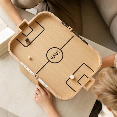 Міні-стіл для аерохокею VAU магнітний дерев&39яний настільний футбол для дітей та дорослих екологічно чисті настільні ігри без екрану ручної роботи, міцний, без пластику