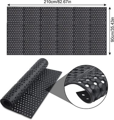 Гумовий килимок, кільцевий гумовий килимок, стільникові килимки, великі гумові вхідні килимки для зовнішнього використання, нековзний килимок для дверей, перфорований килимок для дверей, килимове покриття для вулиці, протиковзкий килимок, килимок для улов