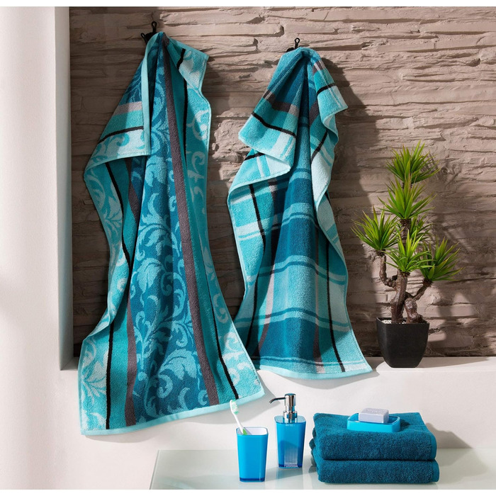 Набір рушників Erwin Mller 4 шт. - Ludwigsburg - 100 бавовна - розмір 50x100 см - приємно м'який, поглинаючий, об'ємний - практичн