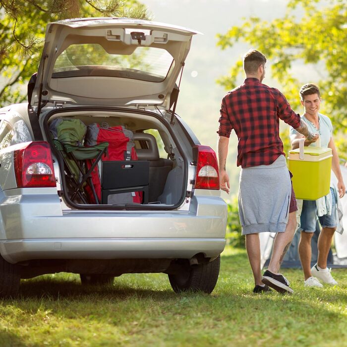 Складаний гриль Relaxdays, з вугіллям та решіткою для гриля, складний гриль, для пікніків та кемпінгу, розміри HWD 30x45,5x30 см, чорний