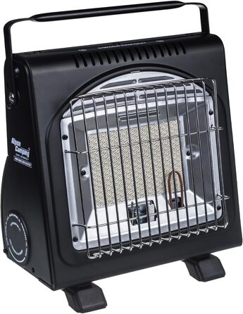 Портативний газовий обігрівач Alpen Camping IK1100, витрата газу 124 г/год, п&39єзорозпал (газова духовка 12 картриджів по 400 мл)