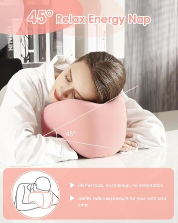 Ідеально підходить для подорожей автомобілем, поїздом і літаком - Neck Pillow Adults - Pink (New), 100 Memory Foam - Travel Gadgets - Neck Pillow