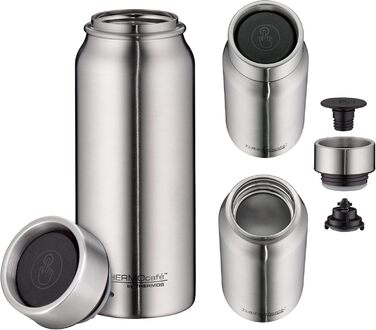 Термокухоль THERMOcaf by THERMOS TC, нержавіюча сталь, 0,50 л, термокружка з нержавіючої сталі, ізольована кружка, дорожня кружка, герметична, зберігає напої гарячими 9 годин і холодними 18 годин, можна мити в посудомийній машині, без BPA