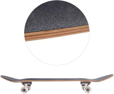 Канадський скейтборд Wake Up Canadian Maple Bottom Checkered Skateboard Black