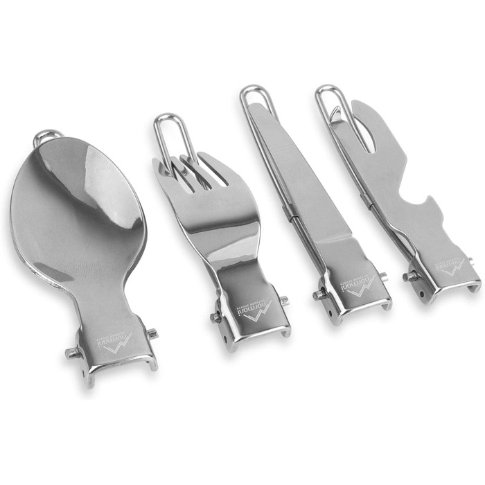 Набір посуду для кемпінгу з нержавіючої сталі столові прибори, чашка та казанок (чорний, багатокомпонентний)