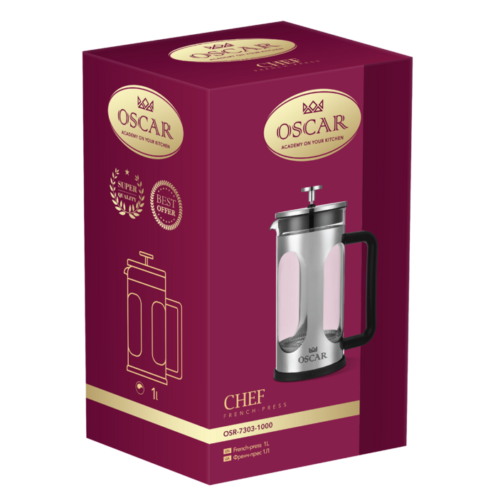 Френч-прес Oscar Chef, 1л (6908255)