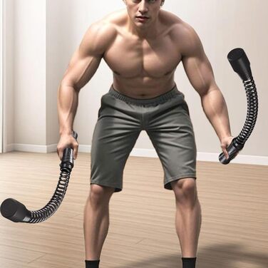 Гнучкі пружинні стрічки опору, еспандери, бойові скакалки, нарощування м&39язів, шнури, тренувальний гриф для дому, тренажерний зал, ергономічний, гнучкий, еспандер для рук, обладнання, 2 шт.