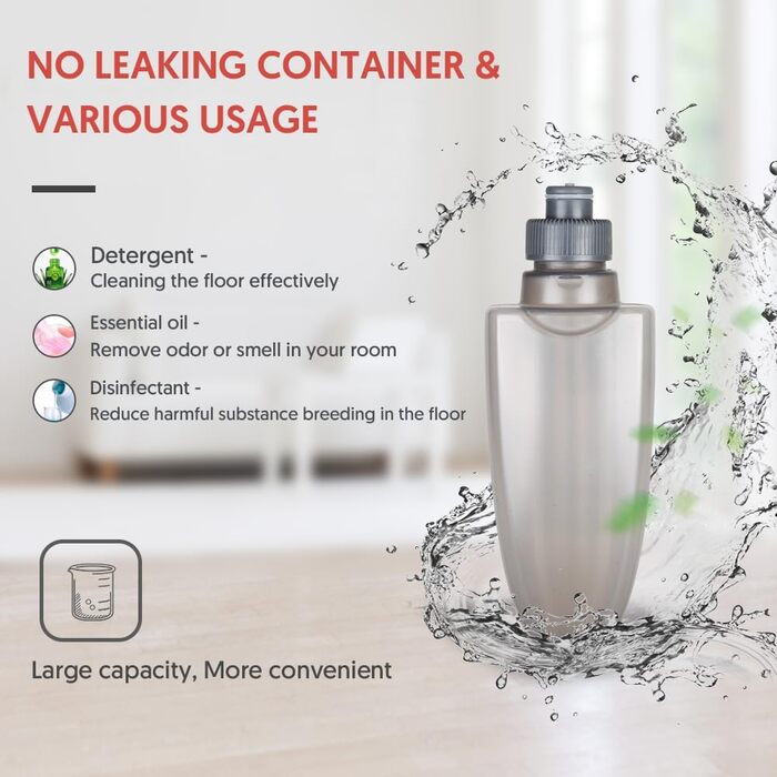 Швабра з функцією розпилення, швабра для підлоги Domi-patrol з функцією розпилення з 3 чохлами з мікрофібри, що миються, швабра-ро