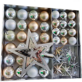 Набір ялинкових прикрас 45 предметів Spetebo