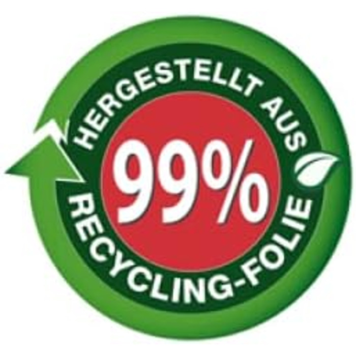 Екологічні сміттєві пакети Pely зі шнурком, 35 літрів, вигідна упаковка 11 x 12, виготовлені з 99 переробленого матеріалу, для утилізації побутових відходів та залишкових відходів