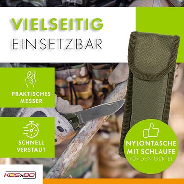 Набір столових приборів з нержавіючої сталі для кемпінгу з 6 предметів, сріблясто-зелений, 2 шт.